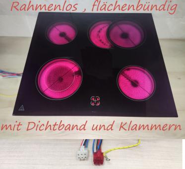 Exquisit EHE157-UBZ-020 Glaskeramik Kochfeld.Rahmenlos.Mit ges. Gewhrleistuung 