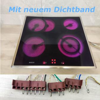 Bosch NKN625A/01 Glaskeramik Kochfeld.Edelstahlrahmen.EKT7304.Mit Dichtband 