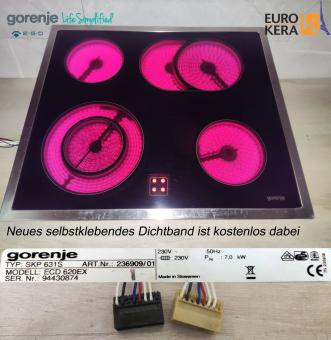 Gorenje SKP631S HiLight Glaskeramik Kochfeld ECD620EX .Mit Gewhrleistung 