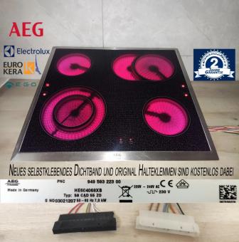 AEG Electrolux Glaskeramik Kochfeld HE604068XB 2J Garantie 