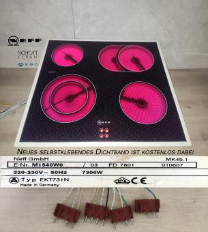Neff M1540W0/03 Typ EKT731N Schott Ceran Glaskeramik Kochfeld. 