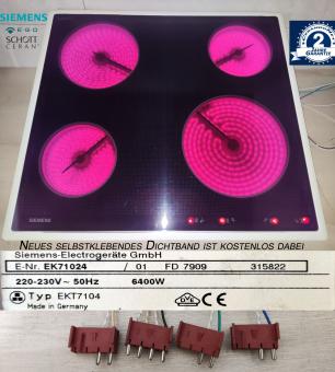 Siemens EKT7104 Kochfeld mit Schott Ceran Glaskeramik . Mit 2 Jahren Garantie 