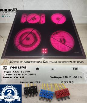Philips AKG 606/01 Kochfeld m.Schott Ceran Glaskeramik.Mit 2Jahren Garantie 
