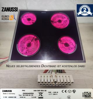Zanussi ZAS6040XBA Glaskeramik Kochfeld. 7Takt. 58CAD02ZO. Mit 2Jahren Garantie 
