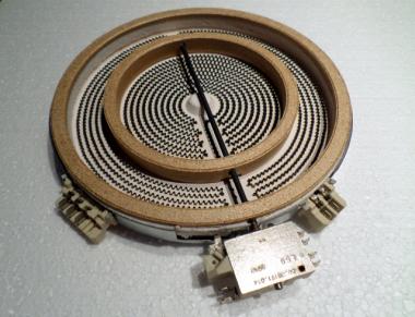 23cm EGO 10.51236.442 Duo HiLight Heizelement fr Miele KM282 mit Topferkennung 