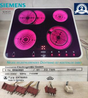 Siemens EKT835S Kochfeld m. Schott Ceran Glaskeramik EK83521 . 2Jahre Garantie 
