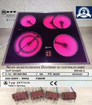 Neff EKT731N Kochfeld m. Schott Ceran Glaskeramik M1541NO . 2 Jahren Garantie 