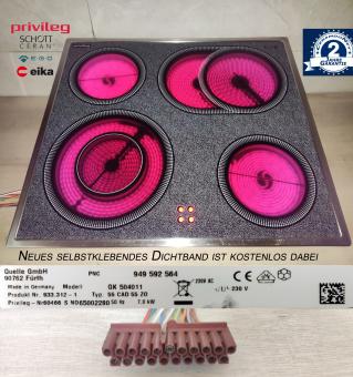 Privileg GK504011 Kochfeld mit Schott Ceran Glaskeramik 2Jahre Garantie 