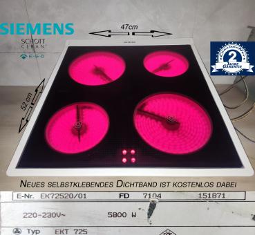 Siemens EK72520 Kochfeld m. Schott Ceran Glaskeramik EKT725 mit 2Jahre Garantie 