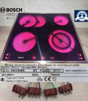 Bosch NKC645A HiLight Kochfeld m.Schott Ceran Glaskeramik EKT7414 2J Garantie 