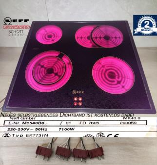 Neff EKT731N Kochfeld m. Schott Ceran Glaskeramik M1540B0 2 Jahren Garantie 