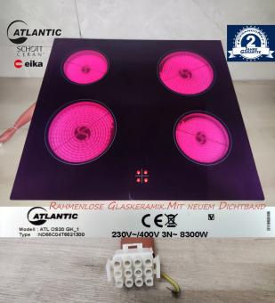 TipTop ATLANTIC ATL OS20 GK Glaskeramik Kochfeld. Rahmenlos. : ND66C04T6621300 