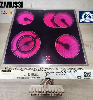 Zanussi ZK630LX Kochfeld m. EuroKera Flche.58AAD65Z0.Mit 2Jahren Garantie 