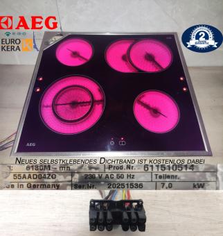 AEG 55AAD04ZO Glaskeramik HiLight Kochfeld 6130M-mn 2J GARANTIE 