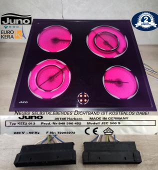 Juno JEC500S Seltenes HiLight Glaskeramik Kochfeld mit 2Jahren Garantie 