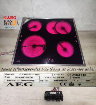 AEG 55AAD55ZO Kochfeld mit EuroKera Glaskeramik.61300M-m-mn .3Kreis HiLight 
