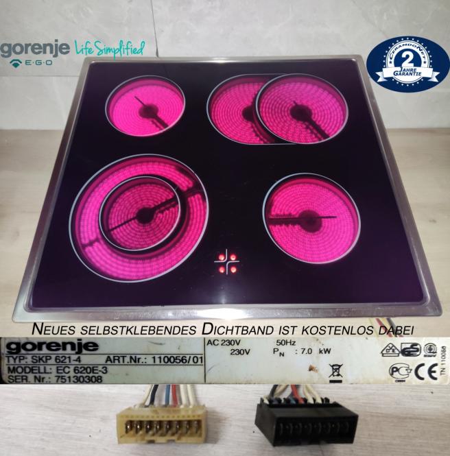 Gorenje SKP621-4 Glaskeramik Kochfeld EC620E-3 Mit 2J Garantie 