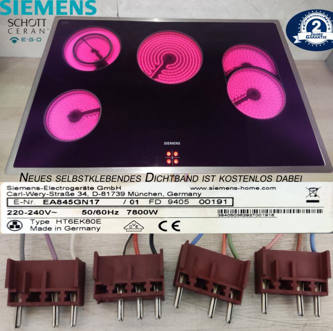 Siemens EA845GN17 Kochfeld m. Schott Ceran� Glaskeramik.Kann EA645GN11 ersetzen 