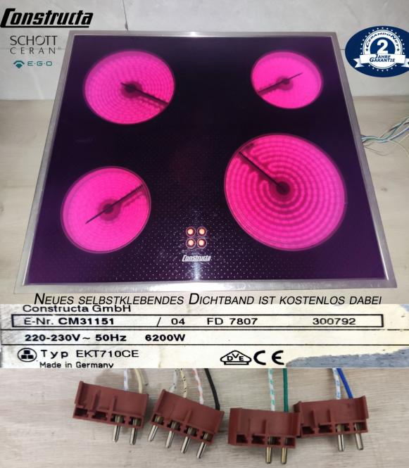 Constructa CM31151 Kochfeld M.Schott Ceran� Glaskeramik. EKT710CE . 2J Garantie 